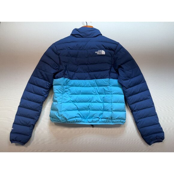 The North Face Girls Belleview Down Jacket in Shady Blue Size XL Reversible - Picture 10 of 12